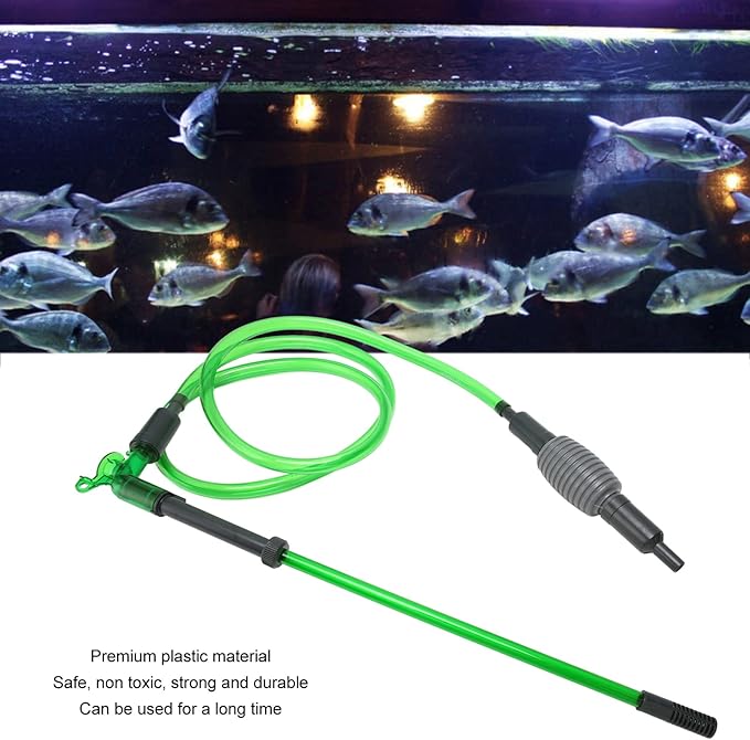 Aquarium Water Changer, Strong Suction Siphon Fish Tank Vacuum Cleaner for Gravel Sand Cleaning E - 300 - Comfortable Handle, Protective Mesh, Safe and Durable Design (E-600)