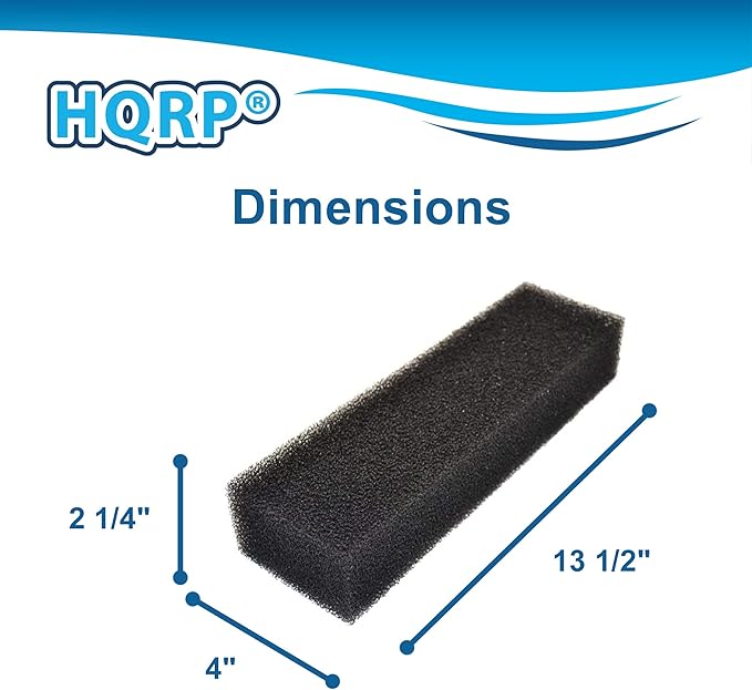 HQRP 2-Pack Mechanical Foam Aquarium Filter Compatible with Coralife Biocube 29, BioCube 14, Biocube 32 Sump Modification