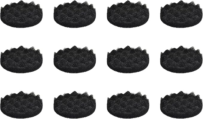 Bio-Foam Filter Pads, Media Compatible with Fluval FX4/FX5/FX6 Canister Foam, Aquarium Filter Accessories (Pack of 12)
