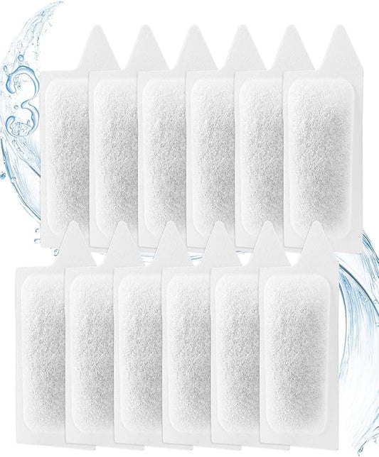 12 Pack Small Fish Tank Filter Compatible with Tetra Whisper Filter Small, Works for 3–10 Gallon Fish Tank Filters Small, Small Fish Tank Filter Cartridge for Small Aquarium Filter