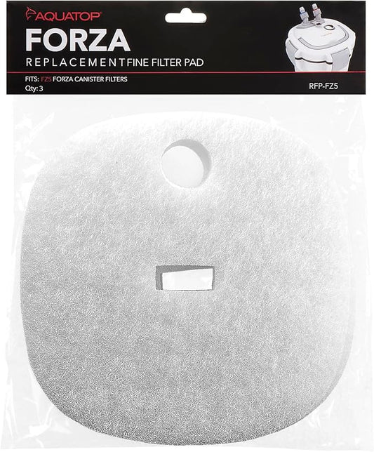 Aquatop Replacement White Filter Pads, 3 Pack – Fits Aquatop’s Forza FZ5 Canister Filters, Aquarium Filter Refills, Keeps Water Crystal Clear, Fish Filter Cartridge for Dirt & Debris