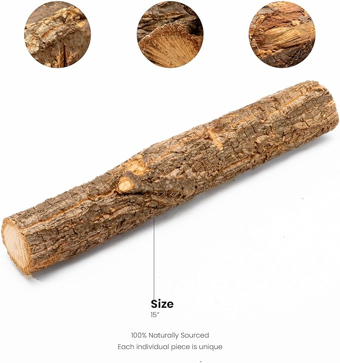 Ultum Nature Systems Driftwood - Log Wood - Natural Aquarium Hardscape for Planted Tank Aquascaping - Fish, Crab, Reptile, Bird, Paludarium Enclosure Structure, Terrarium Decor - SM 1Pc, 9-12" ⌀1-2"