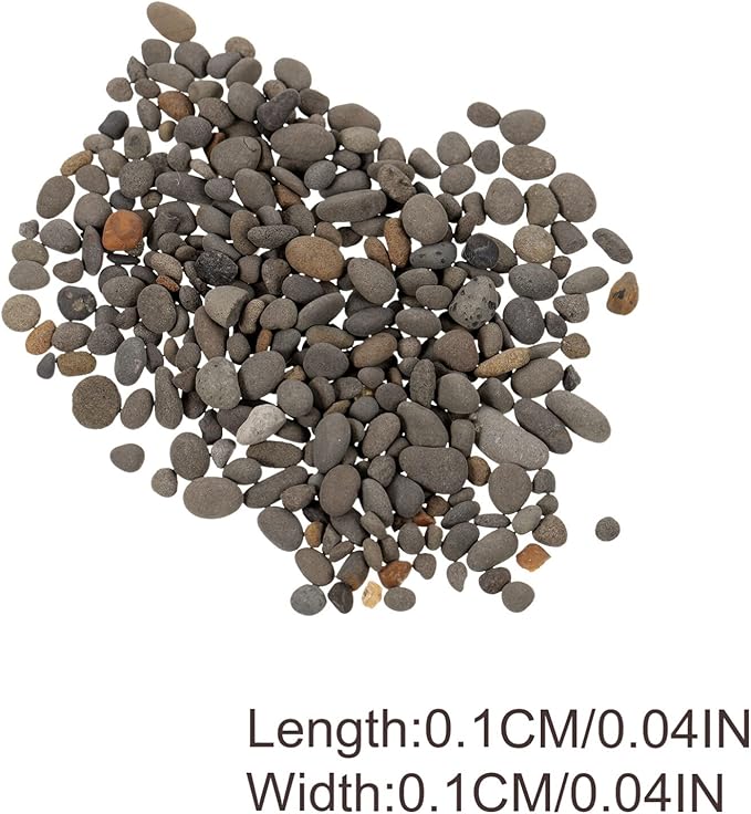 VOSAREA 1bag Miniature Landscape Rocks for Scenery Decoration Natural Small Stones for Fish Tanks Gardens Sand Table Pack of Pebbles