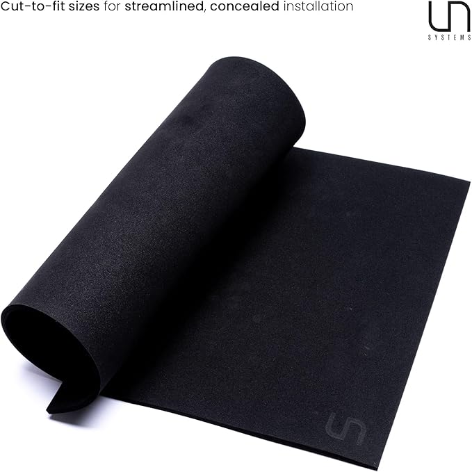 UNS Leveling Mat - 45x28cm | 17.71x11.02in, 5mm - Non-Slip Dense Foam Freshwater Saltwater Aquarium Mat for Planted Tanks, Marine Coral Reef, Turtle Reptile Enclosure, Betta Fish Shrimp Tank - Black