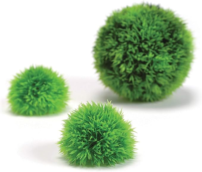 biOrb Aquatic Topiary Ball Set, Colorful and Durable Aquarium Decorations, Green
