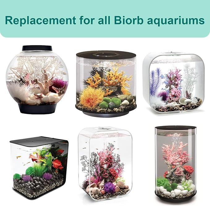 5 Pack Air Stone Replacement for All Biorb Aquariums, Flow/Halo Series 15 Acrylic 4 Gallon Aquarium, Aquarium Filter Accessories