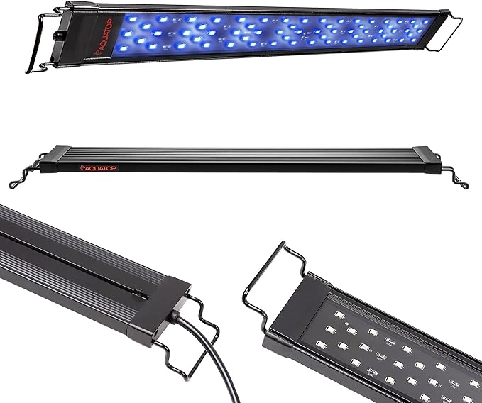 Aquatop LED Aquarium Blue Light - SkyAqua Blue, Actinic Spectrum, Fits 12-18-Inch Tanks, Aquarium Lights for Fish Tank, UL & CSA, LED Blue Light for Natural Moonlight Illumination
