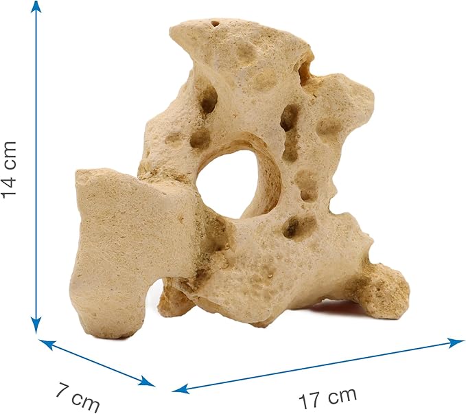 Amtra Wave Gallura Stone with Hole, Small, Beige
