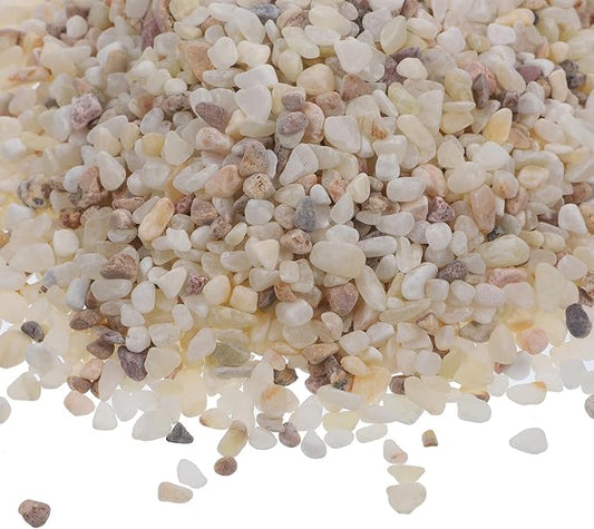 Aquarium Gravel Fish Tank Rocks Natural Polished 1kg Black and White Mini Gravel for Freshwater Plants and Decorative Aquarium Sand