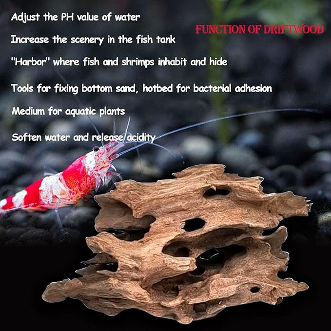 kathson Aquarium Large Driftwood Natural Wood Assorted Branches Fish Tank Driftwood Decoration Reptiles Habitat Wood Decor