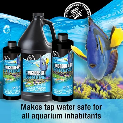 MICROBE-LIFT Xtreme Water Conditioner Treatment for Aquariums and Fish Tanks, All-in-One Treatment for Freshwater and Saltwater Fish Aquarium, 64 Ounces