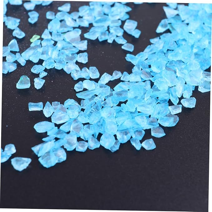 2pcs Craft Sand Decorative Glass Pebbles for Sand Art Micro Landscape Fish Tank Decoration