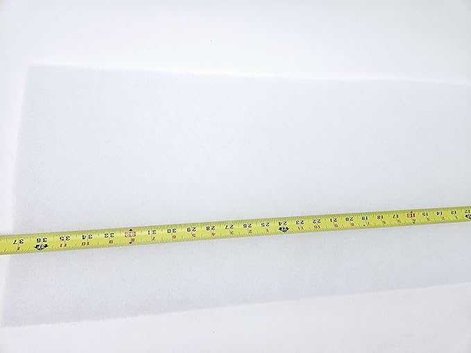 Lifegard Aquatics - Premium Quality White Bonded Filter Pad for Aquarium Crystal Clear Water, 1" Thick (12 Inch Wide, 36 Inch Long)