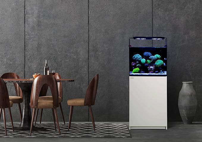 LANDEN Aquarium Wooden Stand and Cabinet for up to 20 Gal Tank, W17.7xD17.7xH31.5 in, Fish Reptile Sea Salt Water Tank Stand, Nano Foam Leveling Mat Included, Matte White Painted(Stand Only)