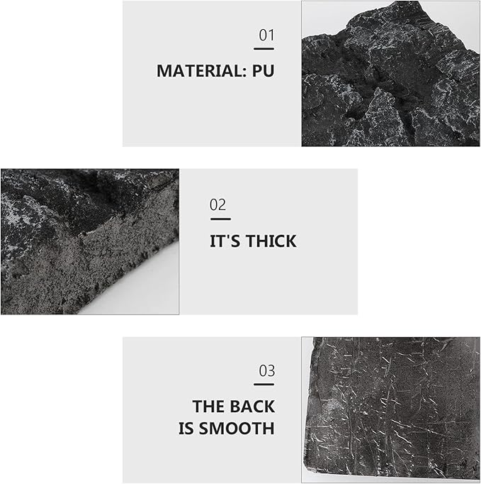 balacoo Aquarium Background Board Reptile Terrarium Background Decorations for Fish Tank Reptiles Turtles