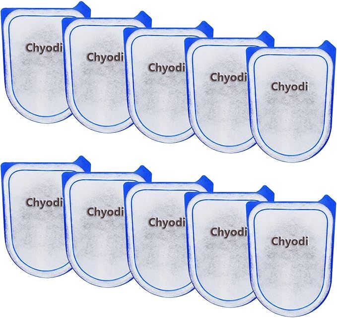 10-Pack Carbon Filter Cartridges Compatible with Tetra Whisper EX30/EX45/EX70 Filters, Replacement Filter Cartridges