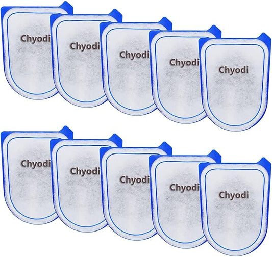 10-Pack Carbon Filter Cartridges Compatible with Tetra Whisper EX30/EX45/EX70 Filters, Replacement Filter Cartridges