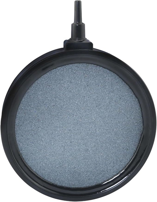 Black Quartz Sand Air Stone Round Bubble Diffuser 10.5mm Fish Tank Aerator Suitable for Hydroponic Systems Pond Aquariums