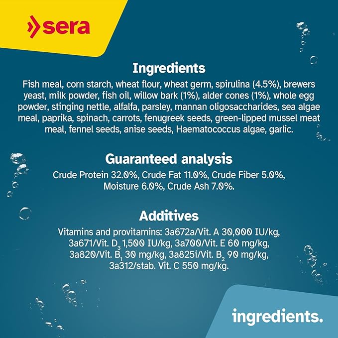 Sera Pleco Chips 13.4 oz./0.84lbs | Premium Fish Food for Ancistrus & Plecos | High Fiber | No Dyes & Preservatives | Supports Digestion & Promotes Healthy Growth | Ideal for Bottom Feeders