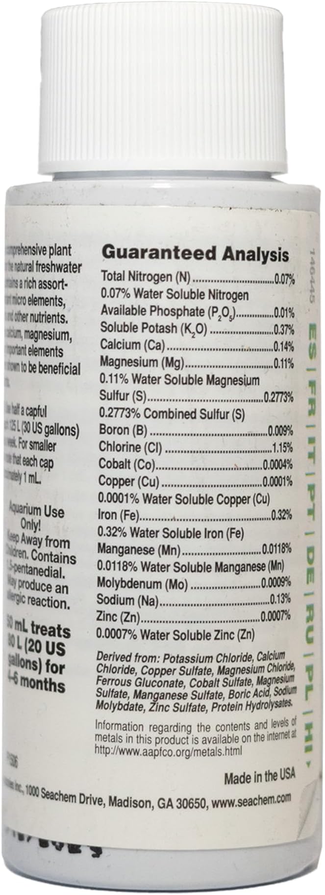Seachem Flourish Freshwater Plant Supplement - Aquarium Element and Nutrient Blend 50 ml (514)