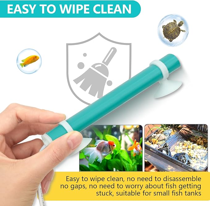 hygger Mini Submersible Aquarium Heater, Turtle and Betta Fish Tank Heater with Five-Key External Controller 78℉、82℉、86℉、90℉、94℉ for Freshwater Small Tank