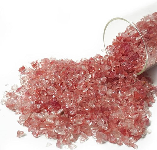 1 Lb Pink,Small Crushed Sea Glass,Sea Glass Decor,Irregular Glass Rocks for Tabletop Fountain Fillers,Aquarium,Fish Turtle Tank Decorations,DIY Crafts,Flowerpot Decoration