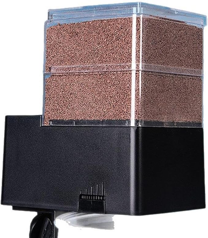 Auto Fish Feeder Timer Fish Food Dispenser Aquarium Supplies Secure Sealed Friendly Design for Circular Fish Tank Suitable for, 240 ml