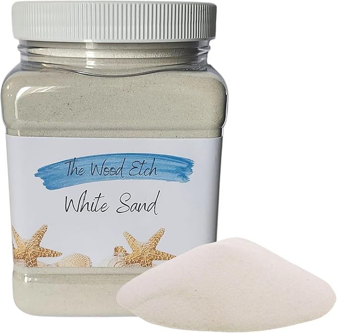 3 lb Natural White Sand for Sandbox, Sand Art, Home Decor, Sensory Bin, Aquarium & More, Odorless, Non-Toxic, Safe for Kids & Pets, Versatile, and Clump-Free for Easy Handling