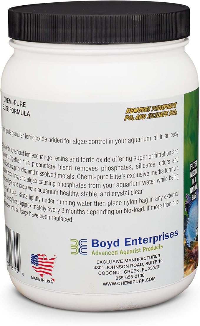 Boyd Enterprises ABE16745 Chemipure Elite Grande for Aquarium, 46 Oz. (1332g)