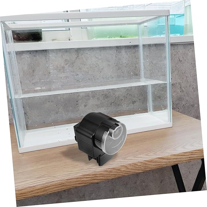 COLLBATH Aquarium Timing Feeder Automatic Fish Food Dispenser Rotation Feeding Tool for Fish Tanks Safe Lightweight Design