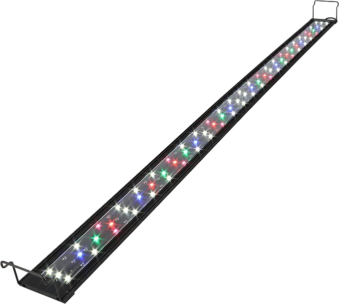 WaterRebirth Ultra-Slim Full Spectrum LED Aquarium Light with Adjustable Brackets.1750LM 40W for 48Inch to 54Inch Fish Tank Lighting Fresh Water