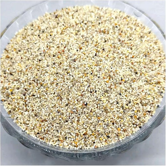 30g Crushed Stone Mini Crystal Chips Decorative Pebbles Gravel Irregular Gemstones Filling Gravel for Water Fountain Sand Landscape Fish Tank Garden (Khaki(1mm))