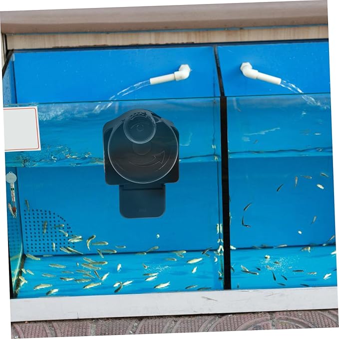 Hemobllo Automatic Fish Feeder for Aquarium Tank, Timer Controlled Feeding Tool, Small Tank Food Dispenser for Goldfish and Aquatic Pets
