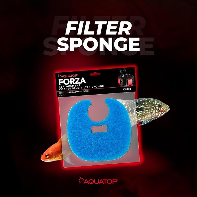 Aquatop RCP-FZ3 Coarse Blue Filter Sponge – Fits FZ3 Canister Filters – Enhanced Filtration – Traps Large Dirt – Easy to Install