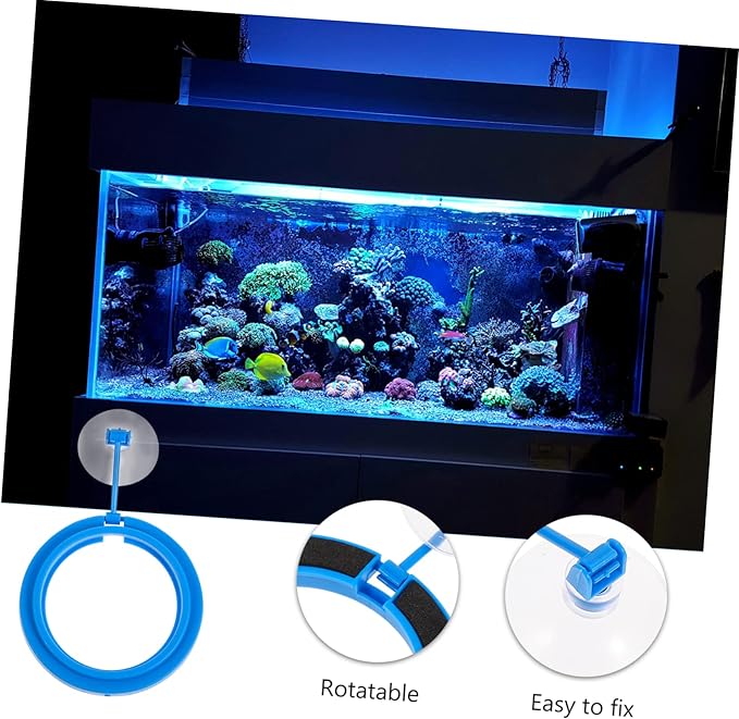 BESPORTBLE Fish Tank Automatic Feeder 3pcs Feeding Ring Lightweight Plastic Floating Food Tray Easy to Clean