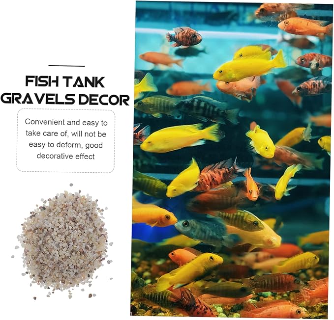 1Set Polished Aquarium Gravel for Fish Tanks Colorful Decorative Sand Stone for Fish Tank Decorations and Aquatic Plant Substrate
