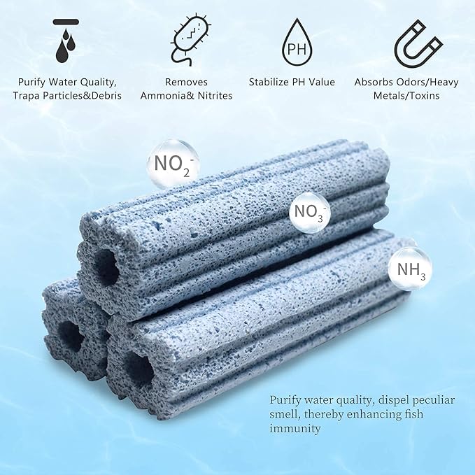 boxtech Aquarium Filter Media, Porous Nano Media Filter Media for Sump Tank, Pond, Fish Tank (30 pcs)