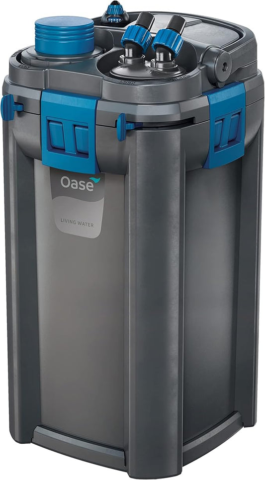 OASE BioMaster Thermo External Filter with Built-in Heater for Aquariums up to 160 gallons, Multi-stage Filtration, Easy Maintenance Prefilter, Quiet Canister Filter, German Engineering