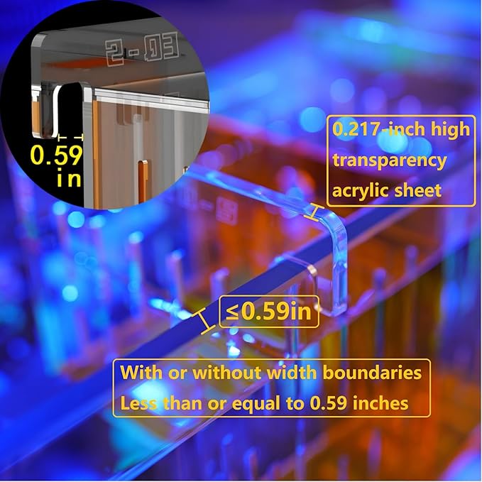Acrylic Acclimation Box for Saltwater Fish and Reef Coral Quarantine Isolation Box for Aquarium Fish Hydroponic Plant External Breeding Box