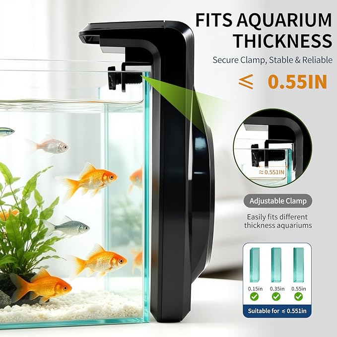 UPETTOOLS Fish Tank Chillers Fan, Aquarium Cooling Fan Cold Wind Chiller for Shrimp Coral Tropical and Sea Fish Tank（7-15 Gallon）