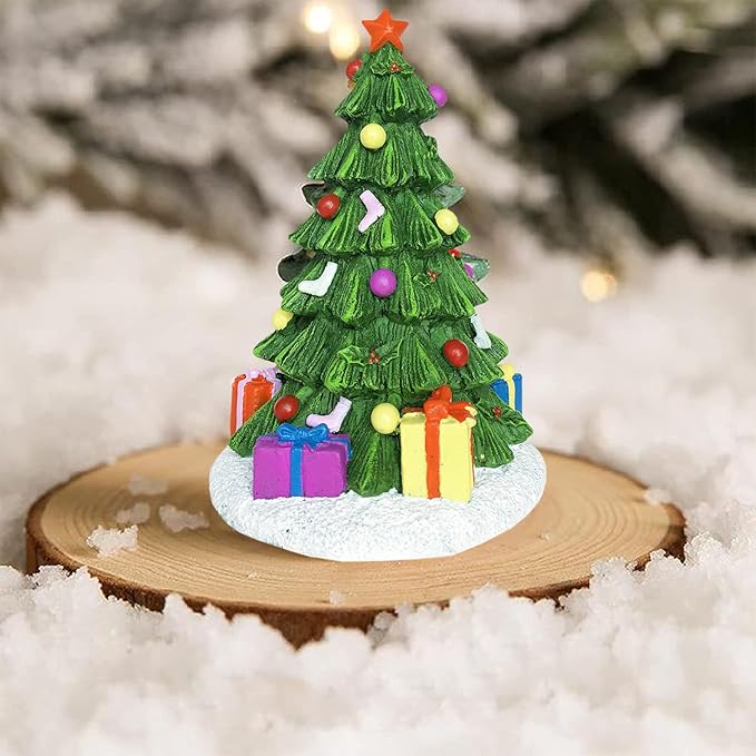 SLOCME Aquarium Christmas Tree Decorations - Fish Tank Christmas Tree Statue Holiday Decoration for Aquarium Betta Fish
