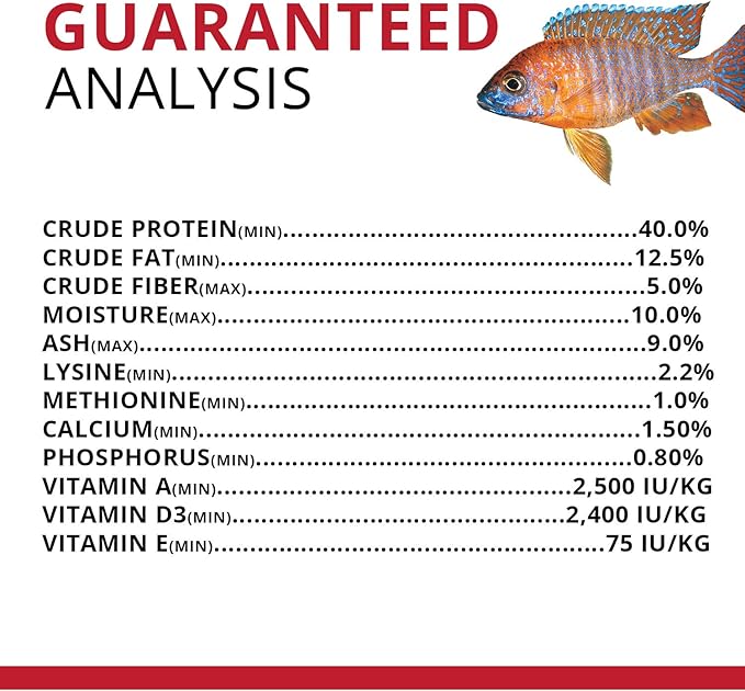 Fluval Bug Bites Cichlid Fish Food, Pellets for Medium to Large Sized Fish, 3.74 lb.