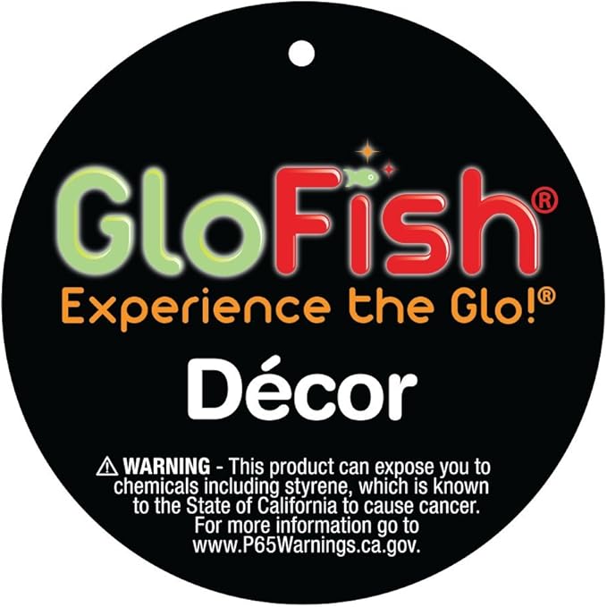 GloFish Plant Aquarium Décor, Purple and Pink Medium, Fluorescent Under Blue LED Light (Pack of 2)
