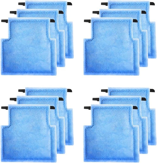 12 Pcs Aquarium Filter Cartridge,Compatible with Aqua-Tech 5-15 Gallon Power Filters- Fish Tank Filter Replacement for EZ-Change #1