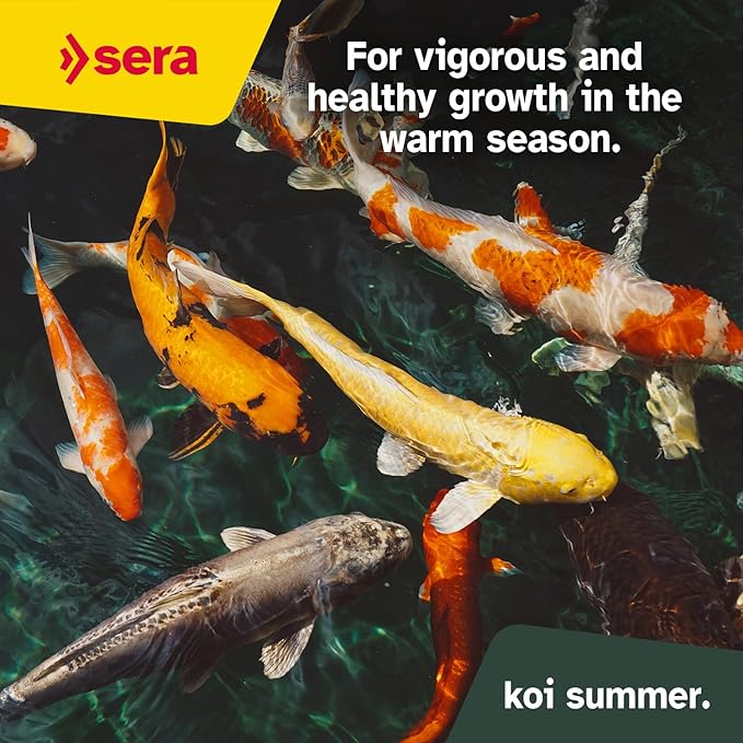 Sera Koi Professional Summer 4.85lb | Energizing for Warm Seasons | Optimal Growth & Strong Immune System | Rich in Vitamins, Minerals, Proteins | for Water Temperatures Above 63°F