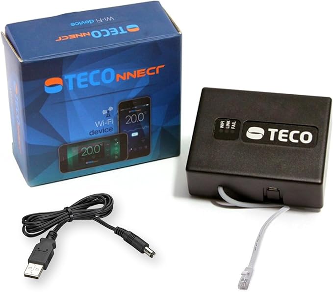 TECO TECOnnect WiFi Module Water Chillers - Remote Temperature Monitoring & Alerts, iOS & Android App Control