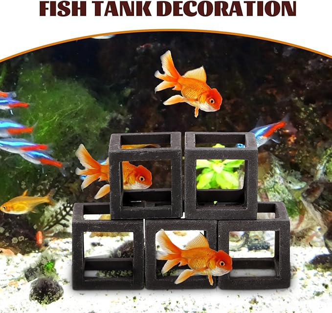 Mipcase 5pcs Fish Tank for Betta Fish Betta Accessories Aquarium Habitat Mushroom Tank Decor House Ornaments Shrimp House Shrimp Tank Ceramics Rock Aquarium Substrate