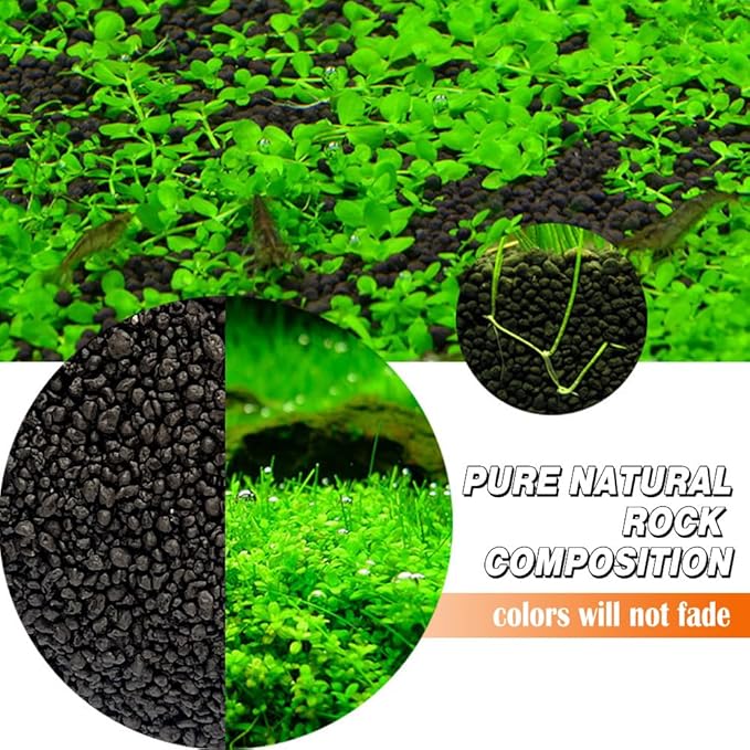 NEZO Aquarium Bio Ceramic Substrate Gravel, 7 lbs, Plant and Shrimp Stratum for Fish Tank