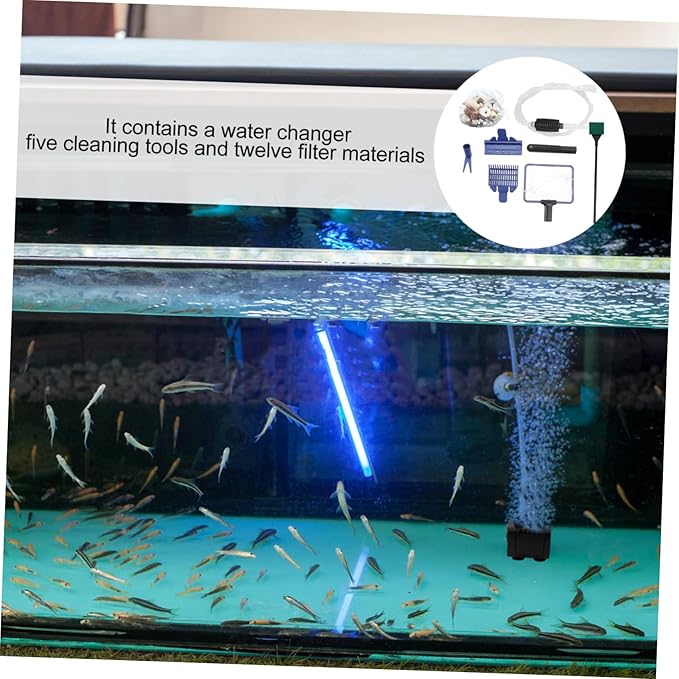 Sosoport 1set Fish Tank Water Changer Siphon Kit Sand Cleaner Tool Professional Aquarium Cleaning for Tanks Cup Materials Multi-Scene Use