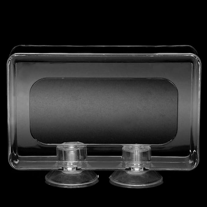 Aquarium Fish Feeding, Acrylic Floating Food Feeder with Suction Cup for Betta Goldfish Guppy, Prevent Food Scattering and Filter Clogging, 2 Sizes